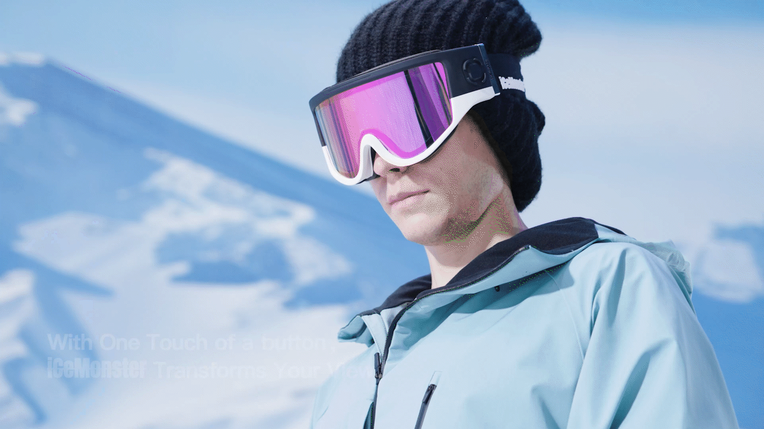 スノーボードゴーグICEMONSTER#787MIDNIGHT EMBER iCeMonster_787_Electrochromic_