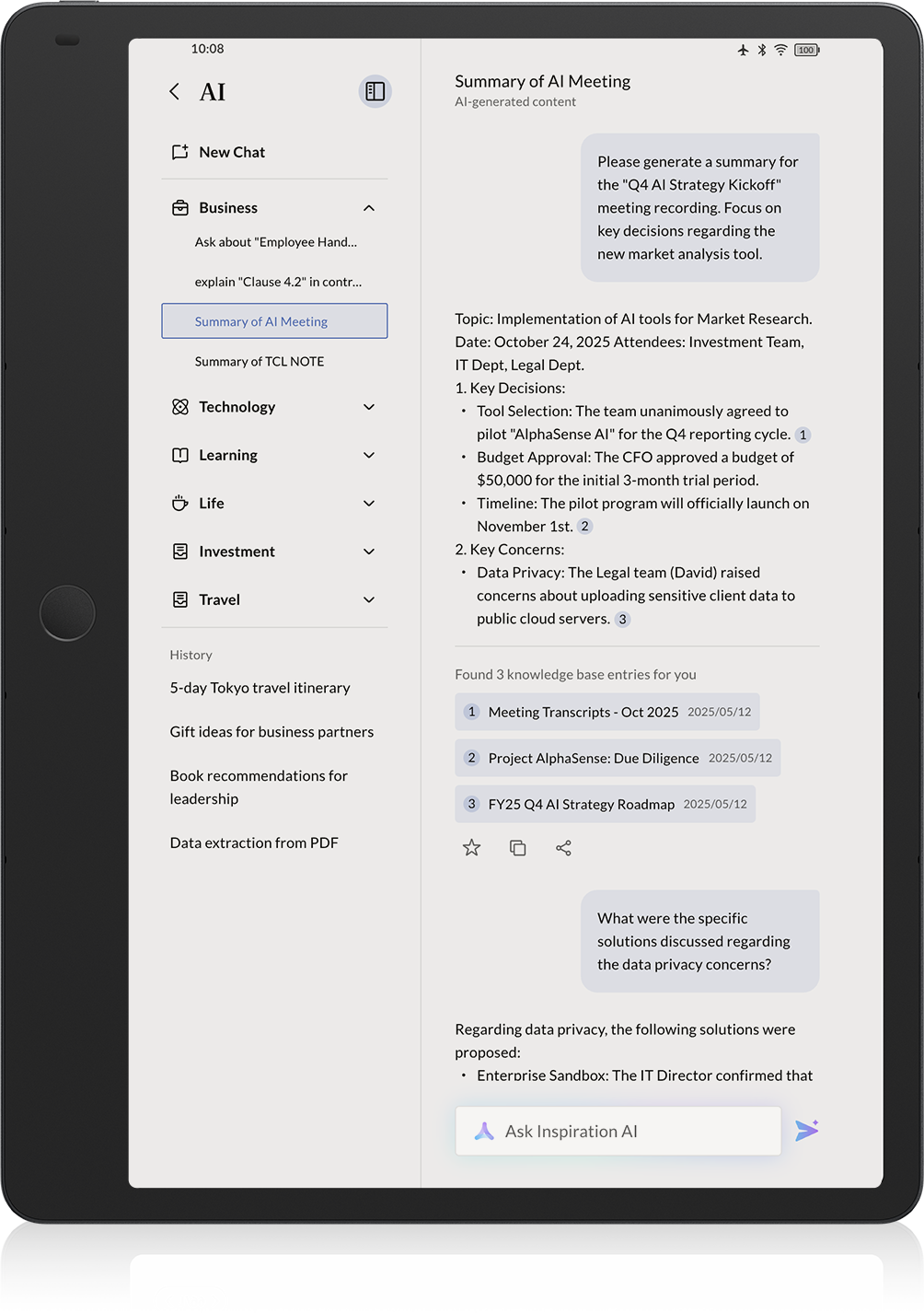 TCL Note A1 Nxtpaper: Neues E-Notizbuch vorgestellt
