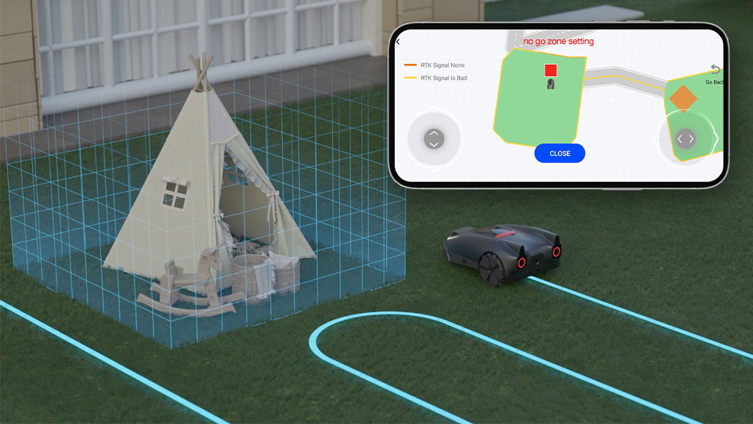 Joybee K2 Mower RTK & vSLAM for Zero Position Blind Spots